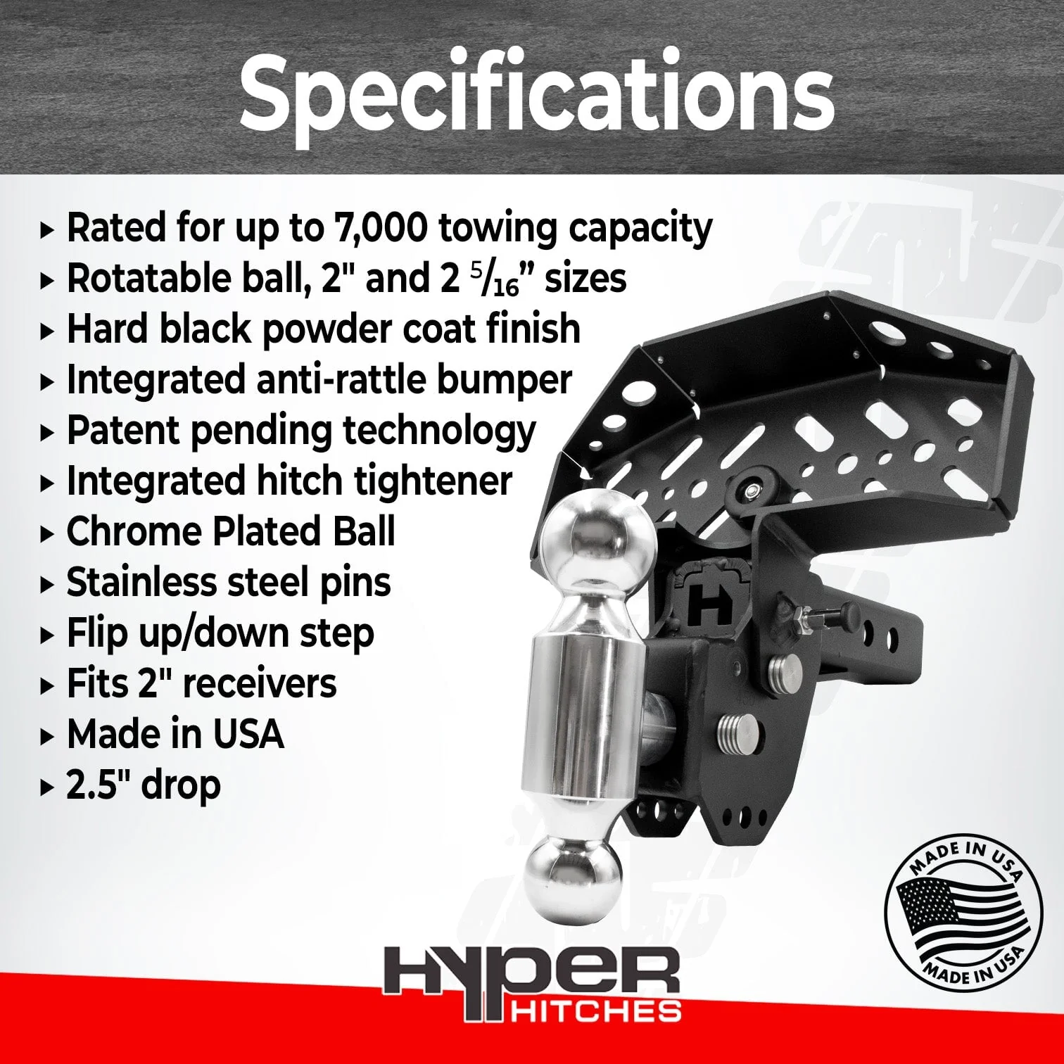 Dual-Ball Hitch Step Combo for 2" Receivers - Image 9