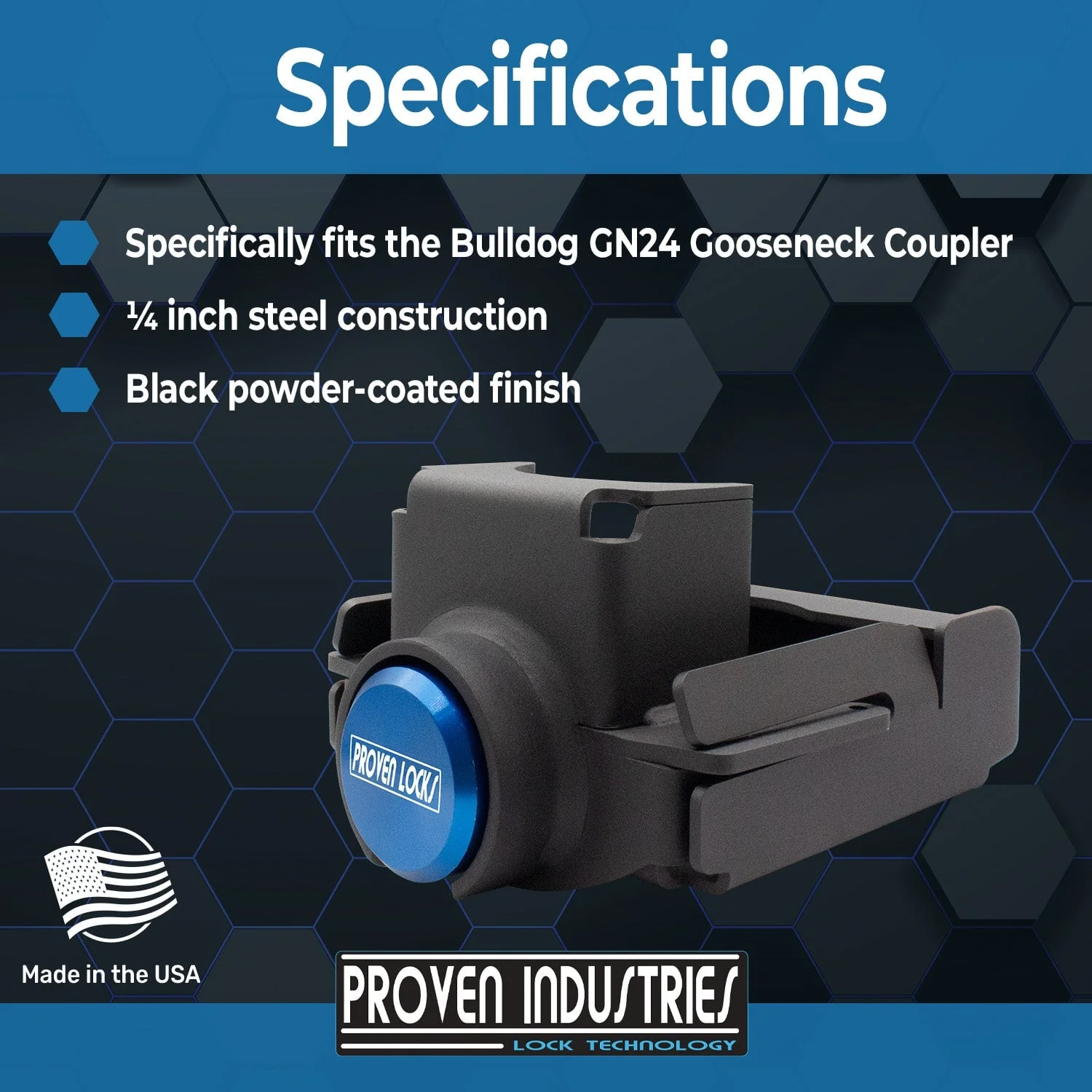 GBGN24 Bulldog Gooseneck Coupler Lock ( GN24 Style Only) - Image 3