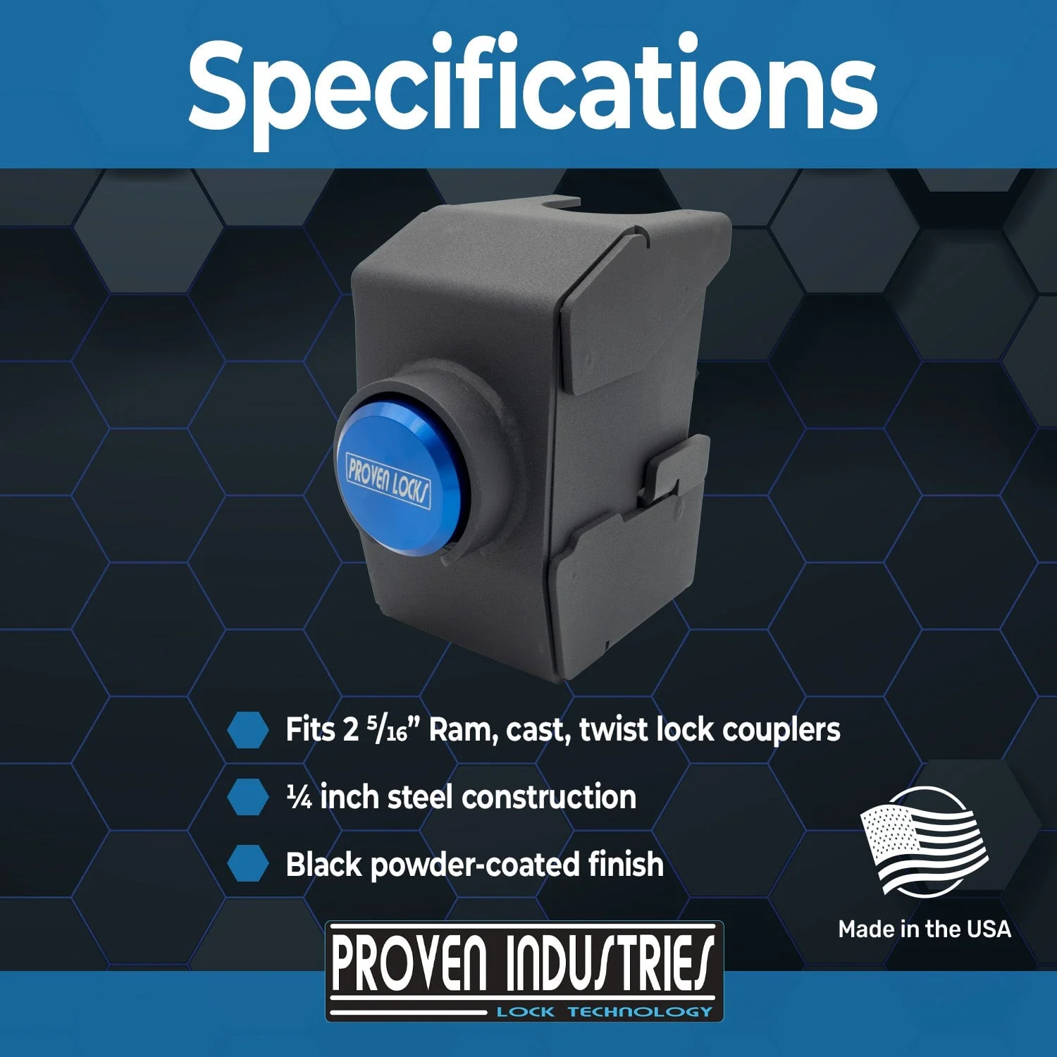 Model 2517-RT for 2-5/16"Ram Brand Coupler (with Twist Latch Handle) - Image 3